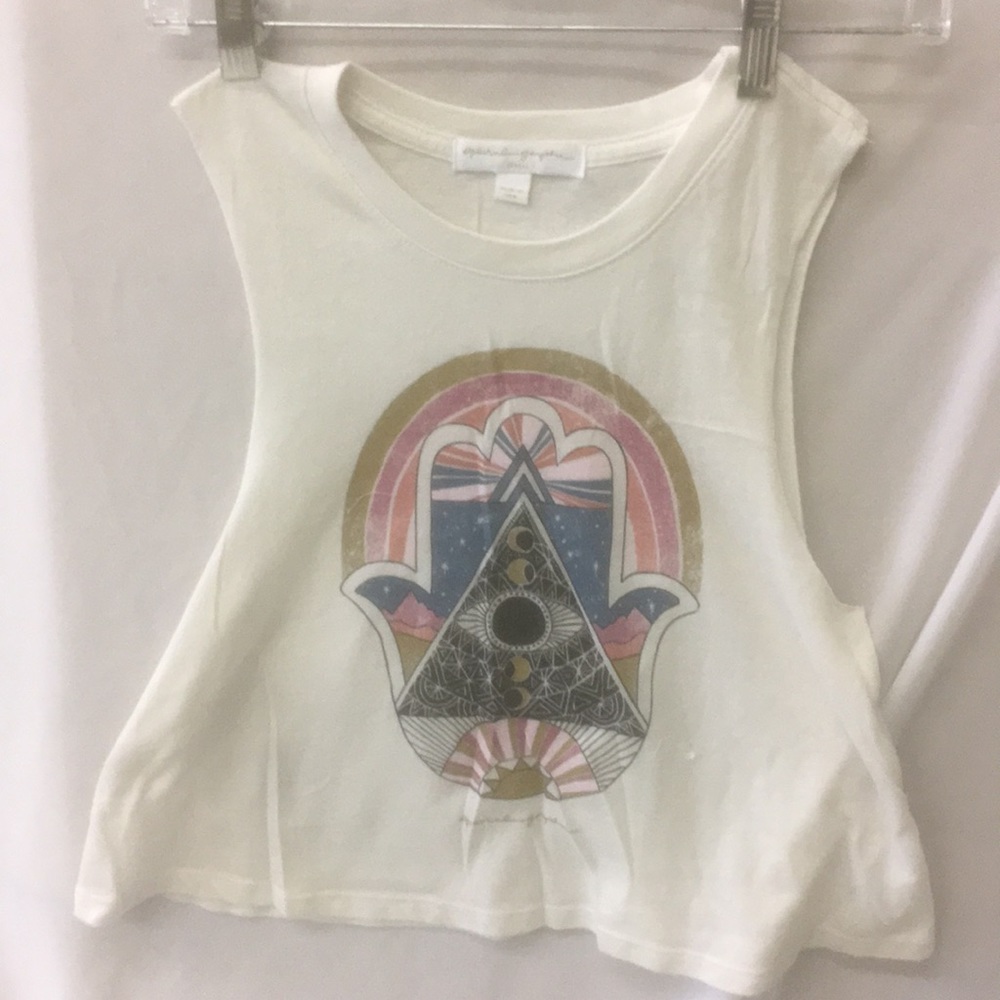 Spiritual Gangster tank crop hamsa art new yoga